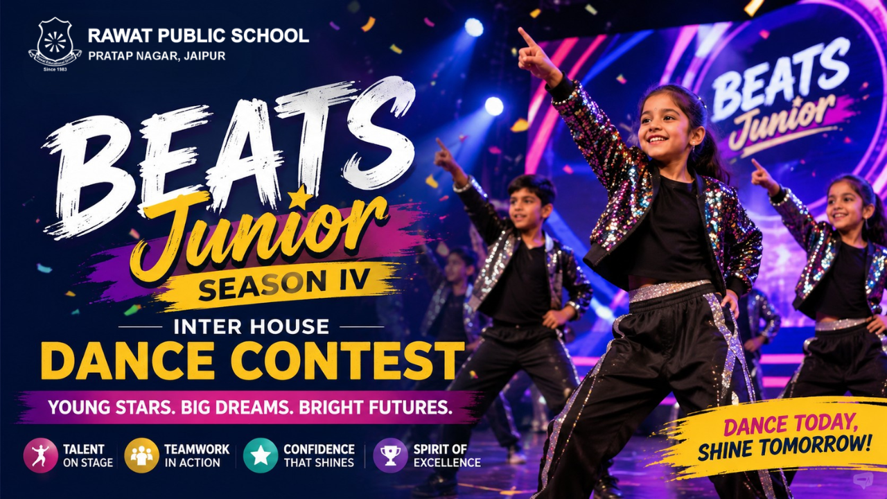 BEATS Junior Season IV: Young Stars Shine at Rawat Public School’s Inter House Dance Contest